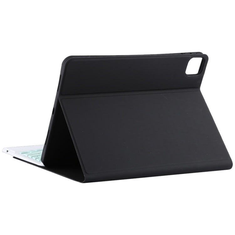 TG11BC Detachable Bluetooth Green Keyboard Microfiber Leather Tablet Case for iPad Pro 11 inch (2020), with Touchpad & Pen Slot & Holder (Black) - For iPad Pro by buy2fix | Online Shopping UK | buy2fix