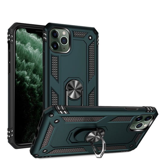 Armor Shockproof TPU + PC Protective Case for iPhone 11 Pro, with 360 Degree Rotation Holder(Green) - iPhone 11 Pro Cases by buy2fix | Online Shopping UK | buy2fix