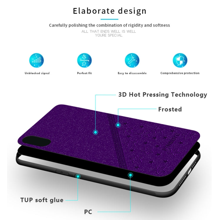 For iPhone XS Max PINWUYO Full Coverage Waterproof Shockproof PC+TPU+PU Case (Blue) - More iPhone Cases by PINWUYO | Online Shopping UK | buy2fix