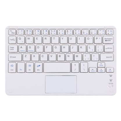 Bluetooth Wireless Keyboard with Touch Panel, Compatible with All Android & Windows 10 inch Tablets with Bluetooth Functions (White) - Universal Keyboard by buy2fix | Online Shopping UK | buy2fix