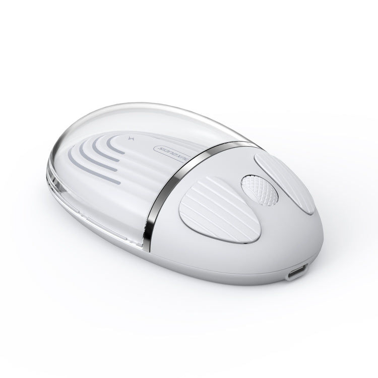 DUX DUCIS CM Series V1 1200DPI Transparent Dual Mode 2.4G + Bluetooth Wireless Mouse (White) - Wireless Mice by DUX DUCIS | Online Shopping UK | buy2fix