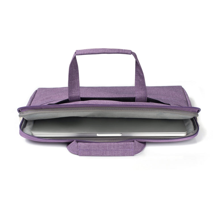 Portable One Shoulder Handheld Zipper Laptop Bag, For 13.3 inch and Below Macbook, Samsung, Lenovo, Sony, DELL Alienware, CHUWI, ASUS, HP (Purple) - 13.3 inch by buy2fix | Online Shopping UK | buy2fix