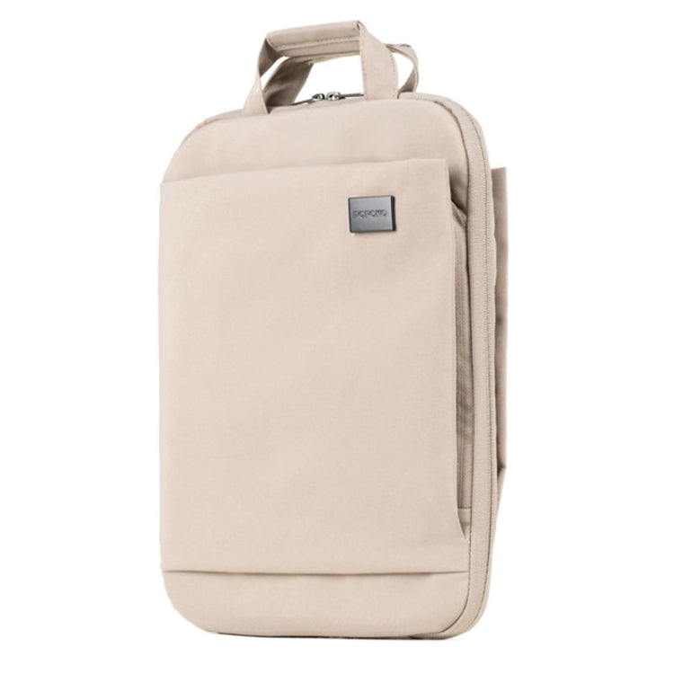 POFOKO E540 Series Polyester Waterproof Laptop Handbag for 13 inch Laptops (Beige) - Other by POFOKO | Online Shopping UK | buy2fix