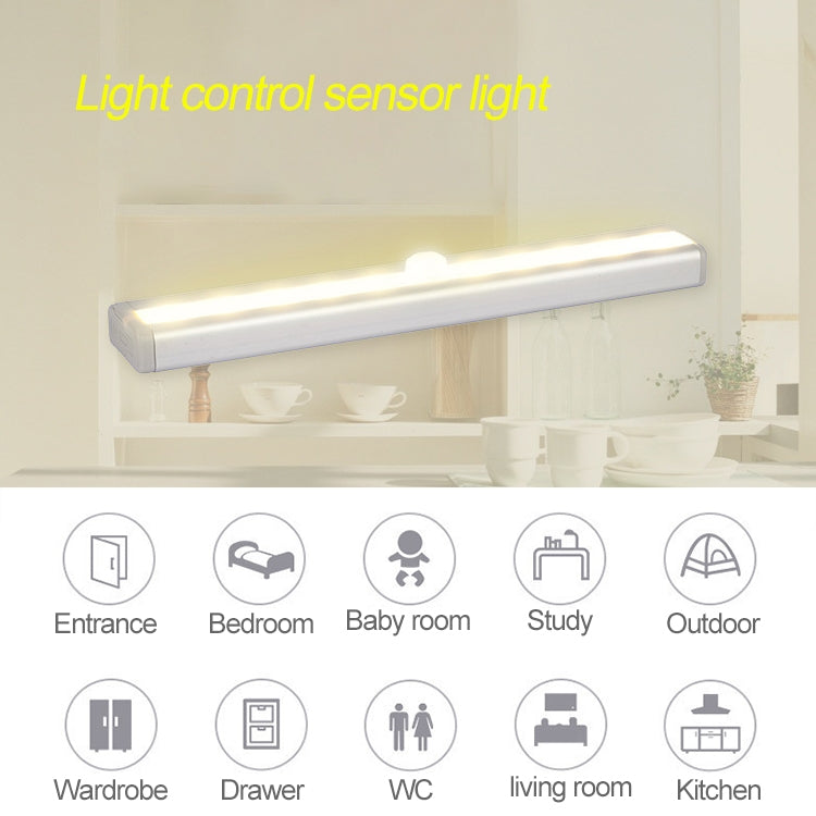 2.8W 40 LEDs Warm White Wide Screen Intelligent Human Body Sensor Light LED Corridor Cabinet Light, USB Charging Version - Sensor LED Lights by buy2fix | Online Shopping UK | buy2fix