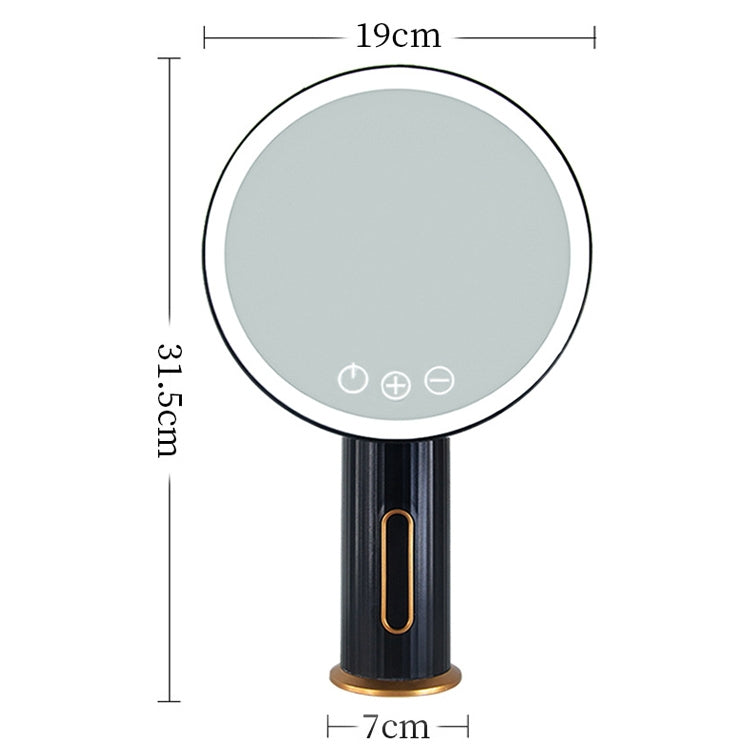 Smart LED Desktop Makeup Mirror with Fill Light, White Light (Black) - Mirror by buy2fix | Online Shopping UK | buy2fix