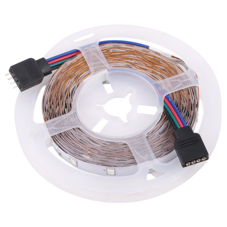 Bare Board 2835 SMD RGB LED Rope Light, 60 LED/m, Length: 5m, 12V 2A 100-240V, with 24-key Remote Control(UK Plug) - Bare Board Light by buy2fix | Online Shopping UK | buy2fix