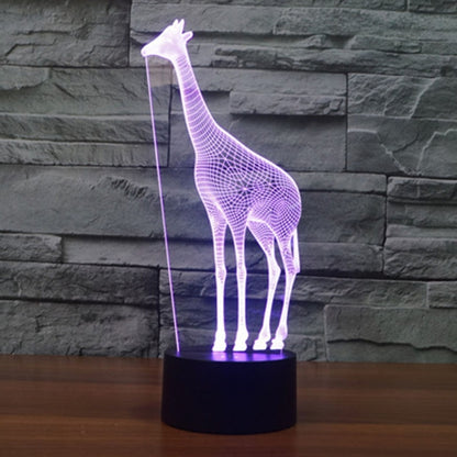 Giraffe Style 3D Touch Switch Control LED Light , 7 Color Discoloration Creative Visual Stereo Lamp Desk Lamp Night Light - Novelty Lighting by buy2fix | Online Shopping UK | buy2fix