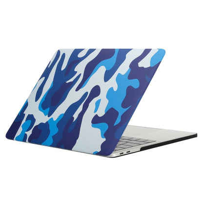 For 2016 New Macbook Pro 13.3 inch A1706 & A1708 Blue Camouflage Pattern Laptop Water Decals PC Protective Case - MacBook Pro Cases by buy2fix | Online Shopping UK | buy2fix