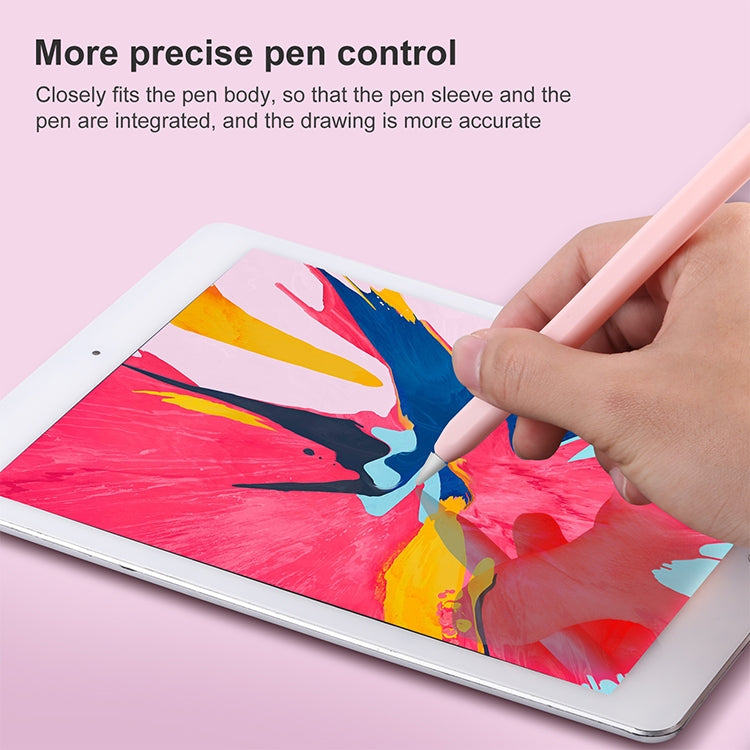 4 in 1 Stylus Pen Cartoon Animal Silicone Protective Case for Apple Pencil 2 (Pink) - Pencil Accessories by buy2fix | Online Shopping UK | buy2fix