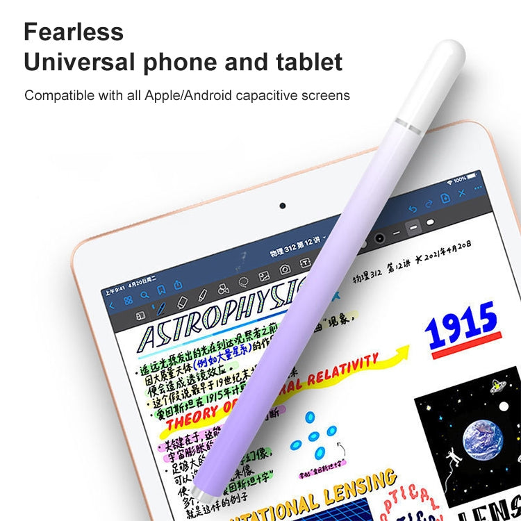 Universal Nano Disc Nib Capacitive Stylus Pen with Magnetic Cap & Spare Nib (Rose Gold) - Stylus Pen by buy2fix | Online Shopping UK | buy2fix
