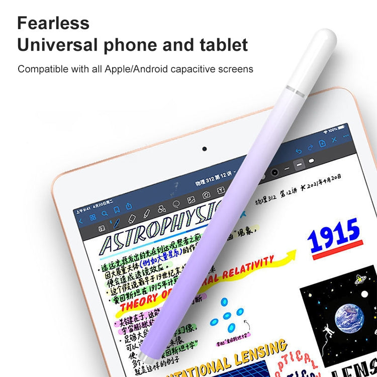 Universal Nano Disc Nib Capacitive Stylus Pen with Magnetic Cap & Spare Nib (Cosmic Grey) - Stylus Pen by buy2fix | Online Shopping UK | buy2fix