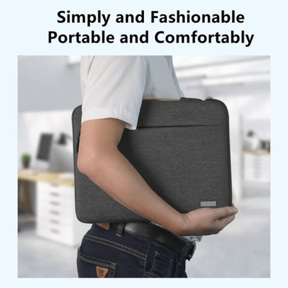 For 13 inch Laptop Zipper Waterproof  Handheld Sleeve Bag (Black) - 13.3 inch by buy2fix | Online Shopping UK | buy2fix