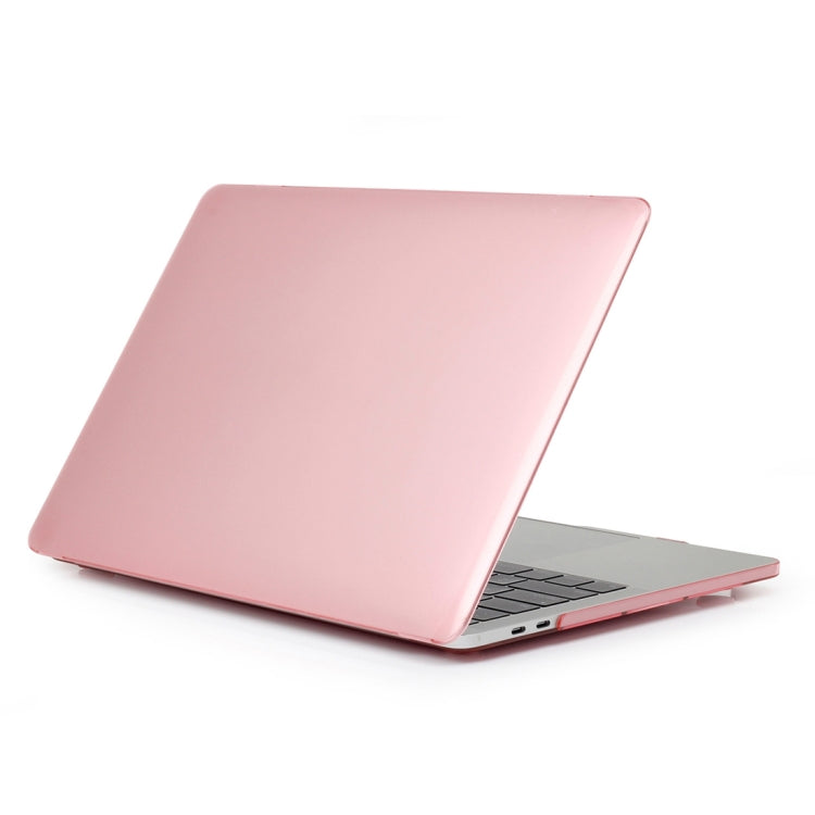 ENKAY Hat-Prince 2 in 1 Crystal Hard Shell Plastic Protective Case + US Version Ultra-thin TPU Keyboard Protector Cover for 2016 New MacBook Pro 15.4 inch with Touchbar (A1707)(Pink) - MacBook Pro Cases by ENKAY | Online Shopping UK | buy2fix