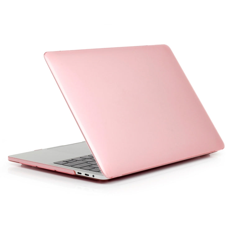 ENKAY Hat-Prince 2 in 1 Crystal Hard Shell Plastic Protective Case + US Version Ultra-thin TPU Keyboard Protector Cover for 2016 New MacBook Pro 15.4 inch with Touchbar (A1707)(Pink) - MacBook Pro Cases by ENKAY | Online Shopping UK | buy2fix