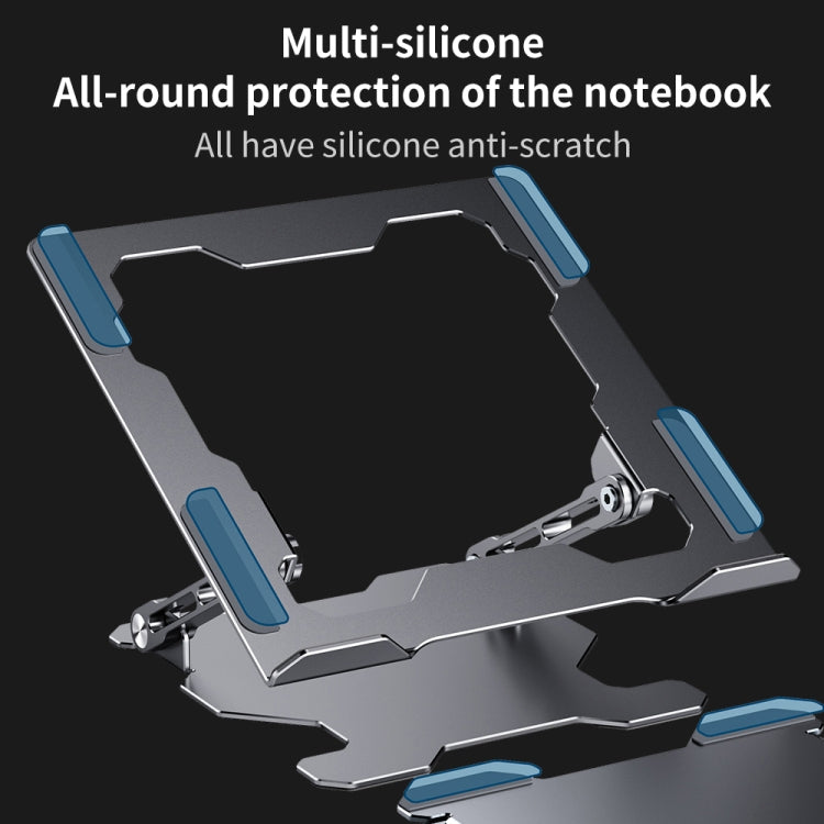 R-JUST HZ09 Mechanical Lifting Adjustable Laptop Holder (Grey) - MacBook Holder by R-JUST | Online Shopping UK | buy2fix