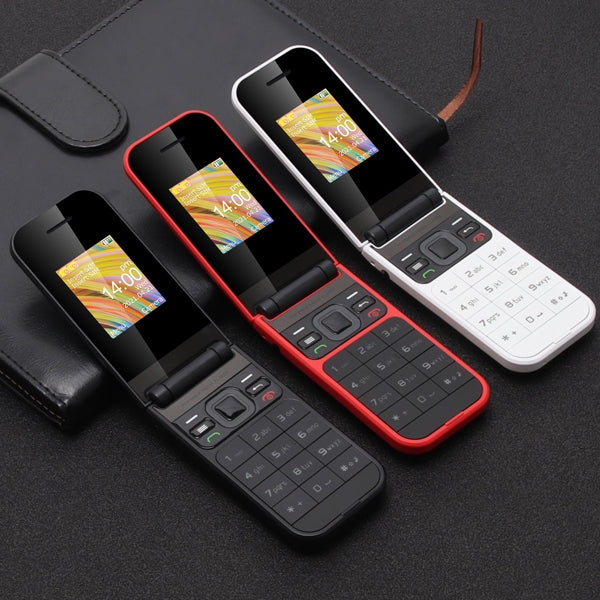 UNIWA F2720 Flip Phone, 1.77 inch, SC6531E, Support Bluetooth, FM, GSM, Dual SIM(Black) - UNIWA by UNIWA | Online Shopping UK | buy2fix