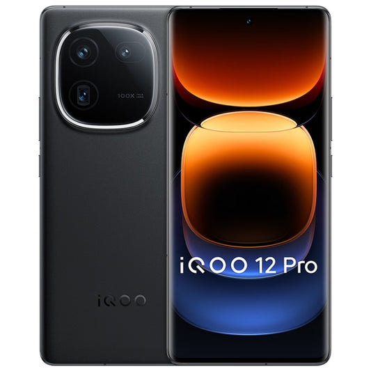 vivo iQOO 12 Pro, Triple Back Cameras, 16GB+512GB, Face ID / Fingerprint Identification, 6.78 inch Android 14 OriginOS 4 Snapdragon 8 Gen 3 Octa Core, OTG, NFC, Network: 5G, Support Google Play (Black) - vivo by vivo | Online Shopping UK | buy2fix