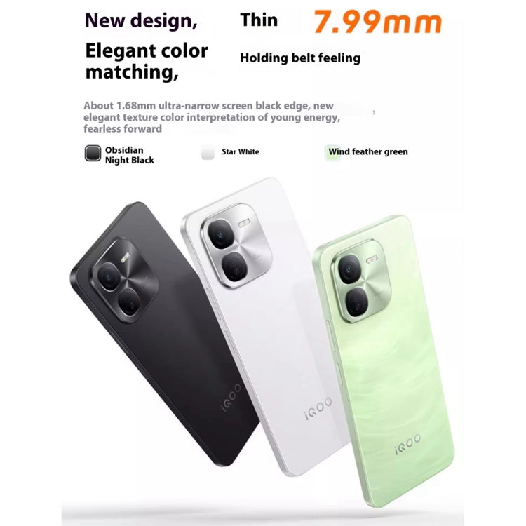 vivo iQOO Z9x, Dual Back Cameras, 12GB+256GB, Face ID Screen Fingerprint Identification, 6.72 inch Android 14.0 OriginOS 4 Snapdragon 6 Gen 1 Octa Core 2.2GHz, OTG, Network: 5G, Support Google Play (Light Green) - vivo by vivo | Online Shopping UK | buy2fix