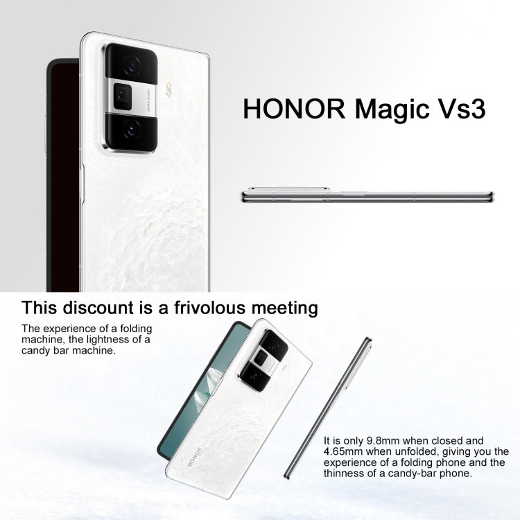 Honor Magic Vs3, 12GB+512GB, Side Fingerprint Identification 7.92 inch + 6.43 inch MagicOS 8.0.1 Snapdragon 8 Gen 2 Octa Core, Network: 5G, OTG, NFC (Green) - Honor by Huawei | Online Shopping UK | buy2fix