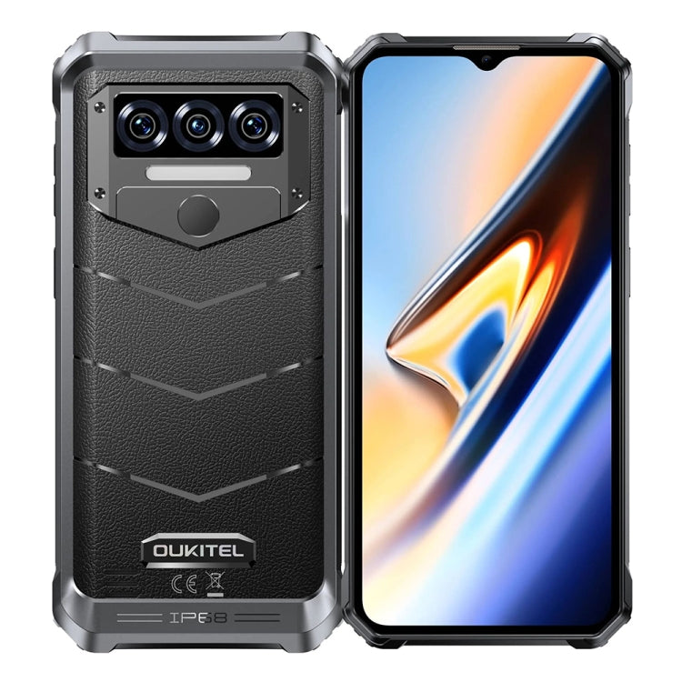 [HK Warehouse] Oukitel WP38 Rugged Phone, 12GB+256GB, IP68/IP69K, Fingerprint Identification, 10600mAh, 6.52 inch MediaTek MT8788 Octa Core, NFC, OTG, Network: 4G (Black) - Other by OUKITEL | Online Shopping UK | buy2fix