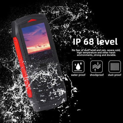 Rugtel R1C Rugged Phone, IP68 Waterproof Dustproof Shockproof, 2.4 inch, MTK6261D, 2000mAh Battery, SOS, FM, Dual SIM(Red) - Others by Rugtel | Online Shopping UK | buy2fix