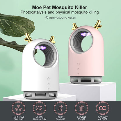 169 Deer Style USB Photocatalyst Mosquito Killer Light Fly Killer Insect Repellent(Pink) - Repellents by buy2fix | Online Shopping UK | buy2fix