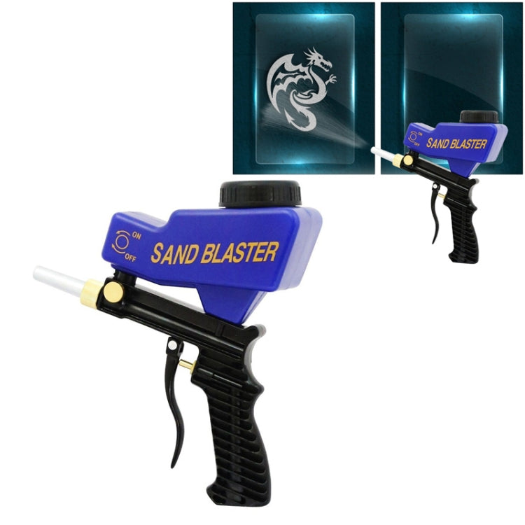 Portable Blue Gravitational Sandblasting Machine Mini Rust-proof Sandblaster Spray Mechine - Others by buy2fix | Online Shopping UK | buy2fix