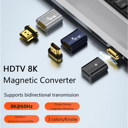 8K 60Hz HDMI Female to DP Male Magnetic Adapter (Blue) - Adapter by buy2fix | Online Shopping UK | buy2fix
