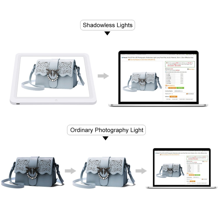 PULUZ 30cm Folding Ring Light Board Photo Lighting Studio Shooting Tent Box Kit Box with Shadowless Light Panel -  by PULUZ | Online Shopping UK | buy2fix