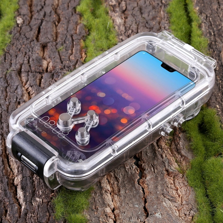 PULUZ PULUZ 40m/130ft Waterproof Diving Case for Huawei P20, Photo Video Taking Underwater Housing Cover(Transparent) - Huawei Cases by PULUZ | Online Shopping UK | buy2fix