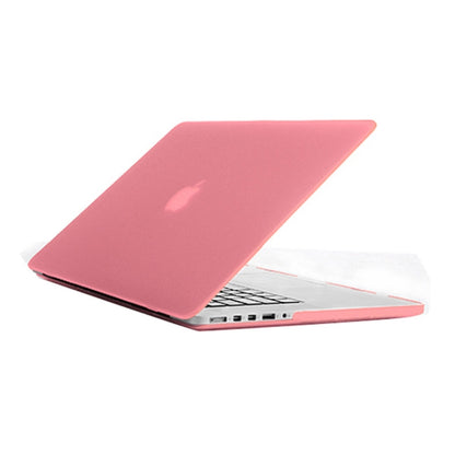 Frosted Hard Protective Case for Macbook Pro Retina 15.4 inch  A1398(Pink) - MacBook Pro Cases by buy2fix | Online Shopping UK | buy2fix