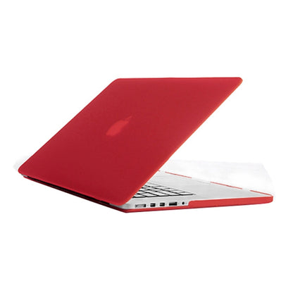 Frosted Hard Protective Case for Macbook Pro Retina 15.4 inch  A1398(Red) - MacBook Pro Cases by buy2fix | Online Shopping UK | buy2fix