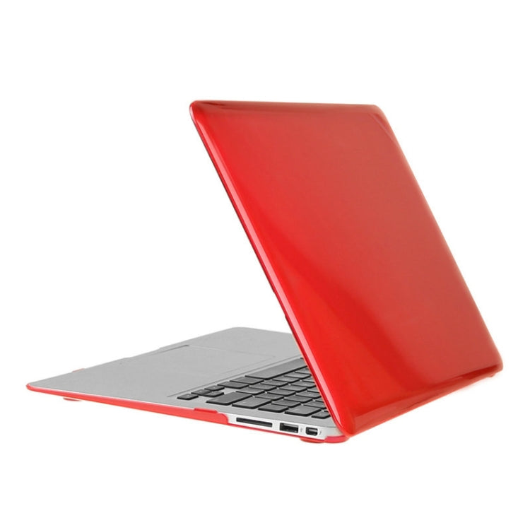 ENKAY for Macbook Air 13.3 inch (US Version) / A1369 / A1466 Hat-Prince 3 in 1 Crystal Hard Shell Plastic Protective Case with Keyboard Guard & Port Dust Plug(Red) - MacBook Air Cases by ENKAY | Online Shopping UK | buy2fix