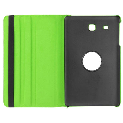 Litchi Texture Horizontal Flip Solid Color Leather Case with 360 Degrees Rotation Holder for Galaxy Tab E 9.6 / T560 / T561(Green) - Other Galaxy Tab PC by buy2fix | Online Shopping UK | buy2fix