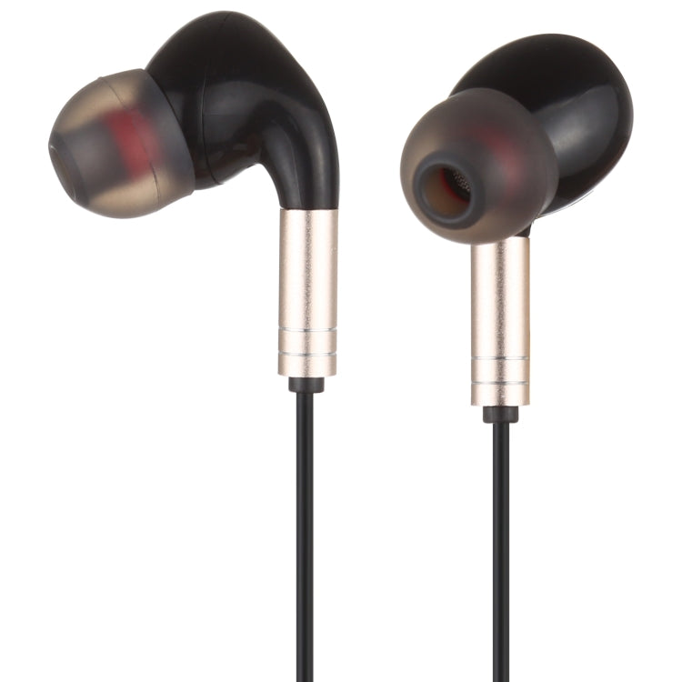 520 8 Pin Interface In-ear Wired Wire-control Earphone with Silicone Earplugs, Cable Length: 1.2m (Gold) - Normal Style Earphone by buy2fix | Online Shopping UK | buy2fix