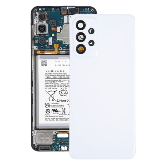 For Samsung Galaxy A23 4G SM-A235F Original Battery Back Cover with Camera Lens Cover(White) - Back Cover by buy2fix | Online Shopping UK | buy2fix