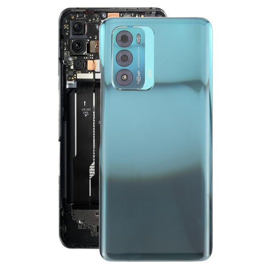 For ZTE Blade V40 Battery Back Cover with Adhesive / Camera Lens Cover(Blue) - For ZTE by buy2fix | Online Shopping UK | buy2fix