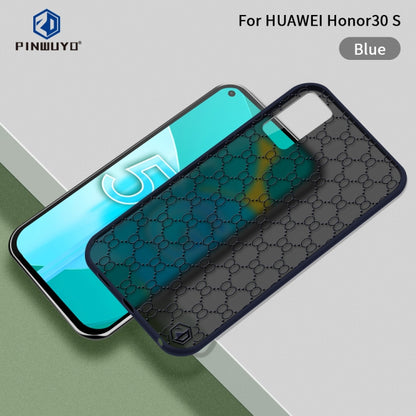For Huawei Honor 30S PINWUYO Series 2 Generation PC + TPU Waterproof and Anti-drop All-inclusive Protective Case(Blue) - Honor Cases by PINWUYO | Online Shopping UK | buy2fix