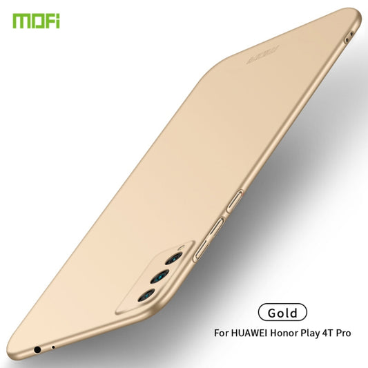 For Huawei Honor Play 4T Pro MOFI Frosted PC Ultra-thin Hard Case(Gold) - Honor Cases by MOFI | Online Shopping UK | buy2fix