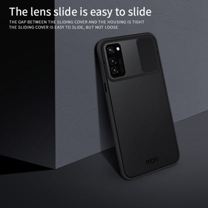 For Huawei HonorV30 MOFI Xing Dun Series PC + TPU Anti-peep Waterproof And Anti-drop All-inclusive Protective Shell, Translucent Frosted(Black) - Huawei Cases by MOFI | Online Shopping UK | buy2fix