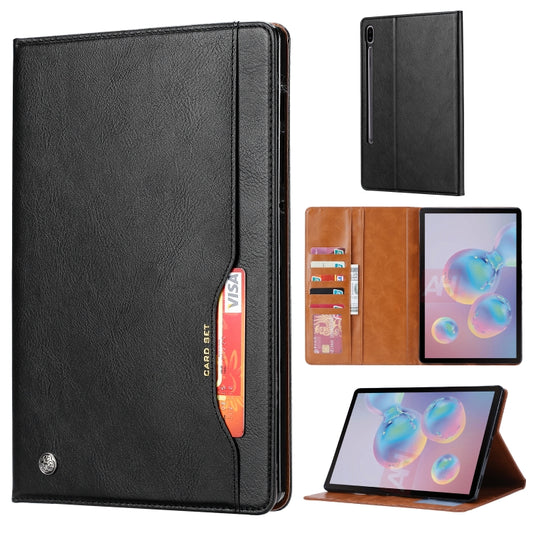 For Samsung Galaxy Tab S7 Plus / T970 / T975 / T976 Knead Skin Texture Horizontal Flip Leather Case with Photo Frame & Holder & Card Slots & Wallet(Black) - Other Galaxy Tab PC by buy2fix | Online Shopping UK | buy2fix