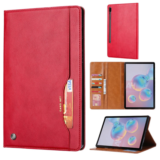 For Samsung Galaxy Tab S7 Plus / T970 / T975 / T976 Knead Skin Texture Horizontal Flip Leather Case with Photo Frame & Holder & Card Slots & Wallet(Red) - Other Galaxy Tab PC by buy2fix | Online Shopping UK | buy2fix