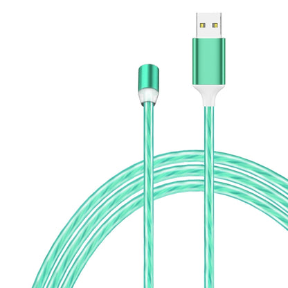 USB to 8 Pin Magnetic Suction Colorful Streamer Mobile Phone Charging  Cable, Length: 1m(Green Light) - Charging Cable & Head by buy2fix | Online Shopping UK | buy2fix