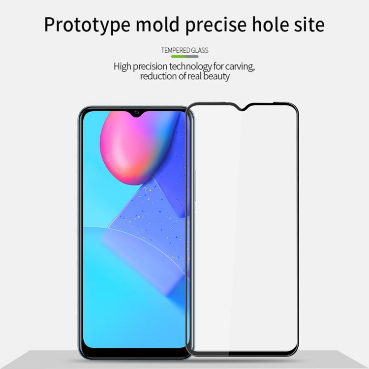 For vivo Y12s PINWUYO 9H 3D Curved Full Screen Explosion-proof Tempered Glass Film(Black) - vivo Tempered Glass by PINWUYO | Online Shopping UK | buy2fix