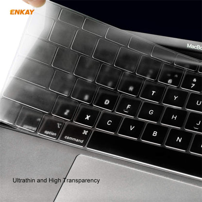 ENKAY 3 in 1 Matte Laptop Protective Case + US Version TPU Keyboard Film + Anti-dust Plugs Set for MacBook Air 13.3 inch A1932 (2018)(Black) - MacBook Air Cases by ENKAY | Online Shopping UK | buy2fix