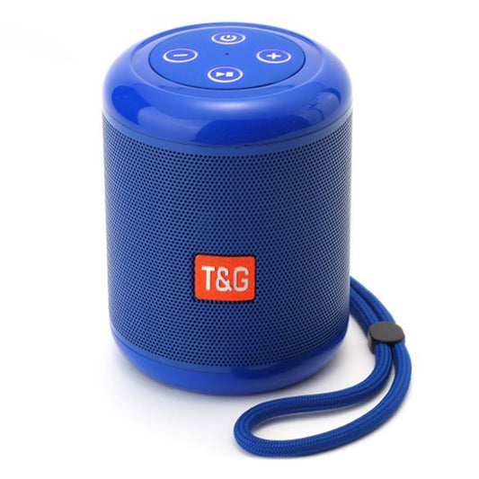 T&G TG519 TWS HiFi Portable Bluetooth Speaker Subwoofer Outdoor Wireless Column Speakers Support TF Card / FM / 3.5mm AUX / U Disk / Hands-free Call(Blue) - Desktop Speaker by T&G | Online Shopping UK | buy2fix