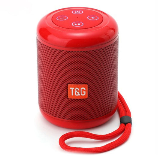 T&G TG519 TWS HiFi Portable Bluetooth Speaker Subwoofer Outdoor Wireless Column Speakers Support TF Card / FM / 3.5mm AUX / U Disk / Hands-free Call(Red) - Desktop Speaker by T&G | Online Shopping UK | buy2fix