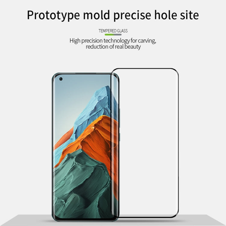 For Xiaomi Mi 11 Pro PINWUYO 9H 3D Hot Bending Tempered Glass Film(Black) -  by PINWUYO | Online Shopping UK | buy2fix