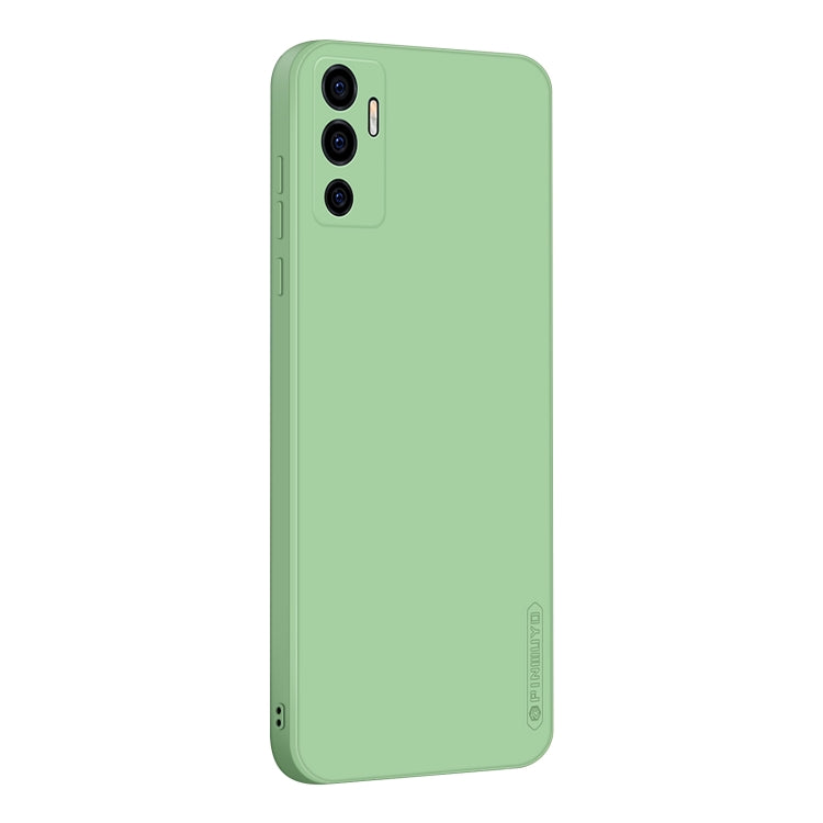 For vivo S10e 5G PINWUYO Liquid Silicone TPU Phone Case(Green) - vivo Cases by PINWUYO | Online Shopping UK | buy2fix