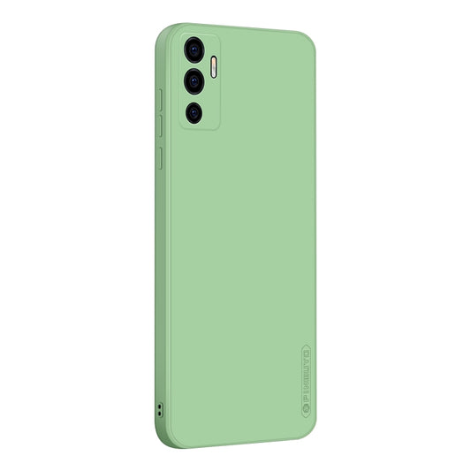 For vivo S10e 5G PINWUYO Liquid Silicone TPU Phone Case(Green) - vivo Cases by PINWUYO | Online Shopping UK | buy2fix